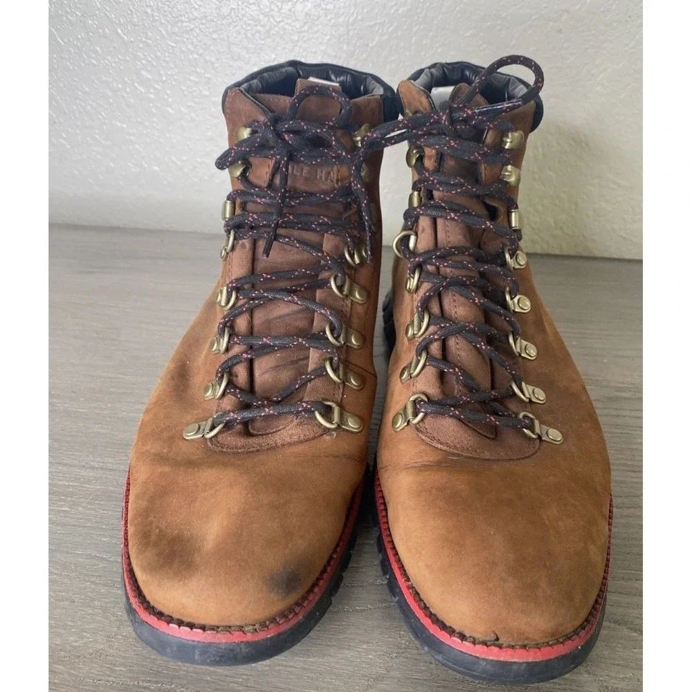 COLE HAAN ZerøGrand‎ Men's Size 12  Brown Black Nubuck Hiker Boots